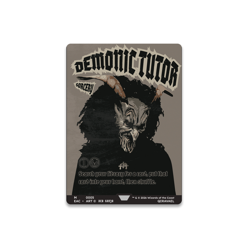 Demonic Tutor custom alternate art.